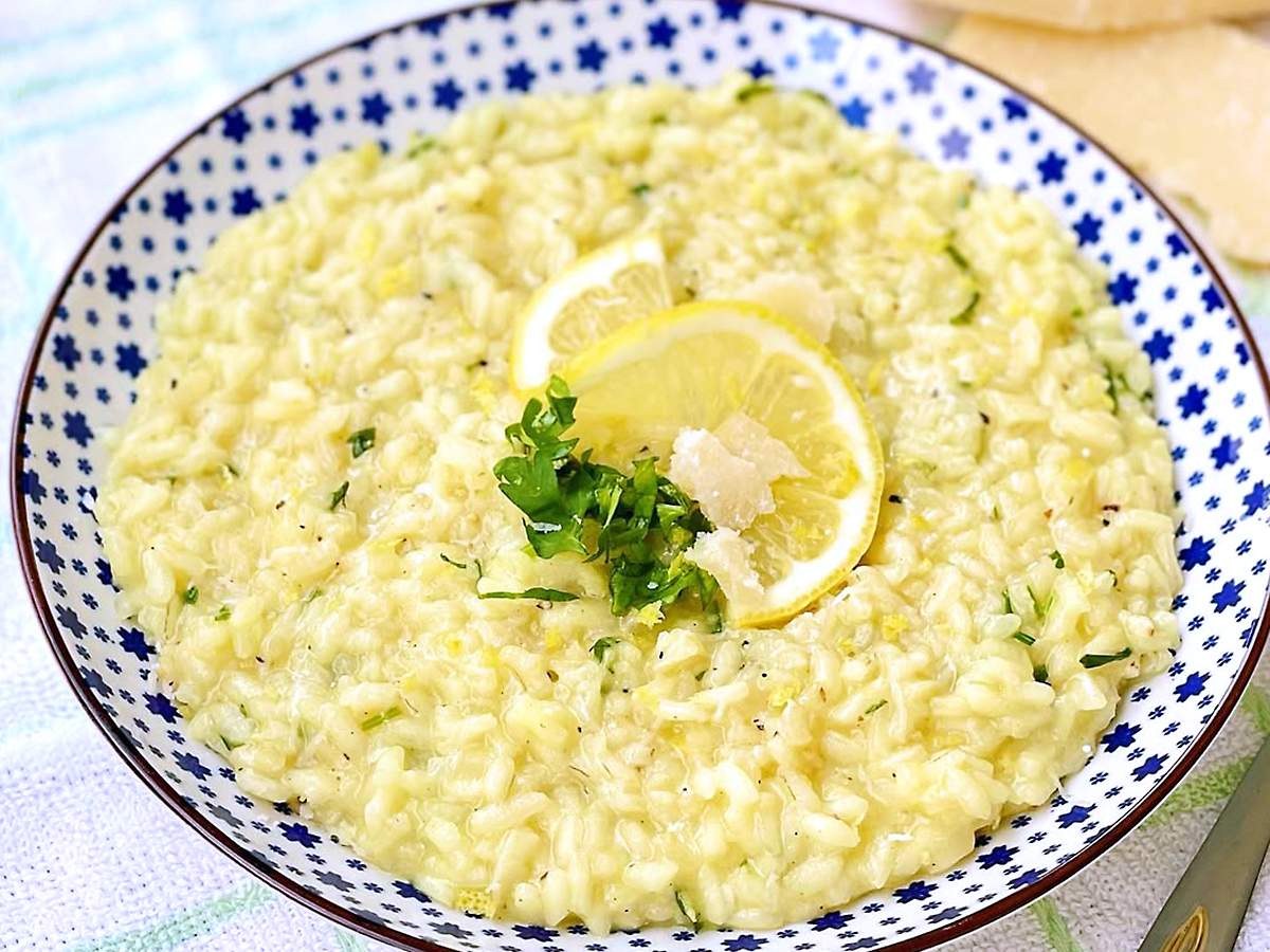 Risoto de limão siciliano